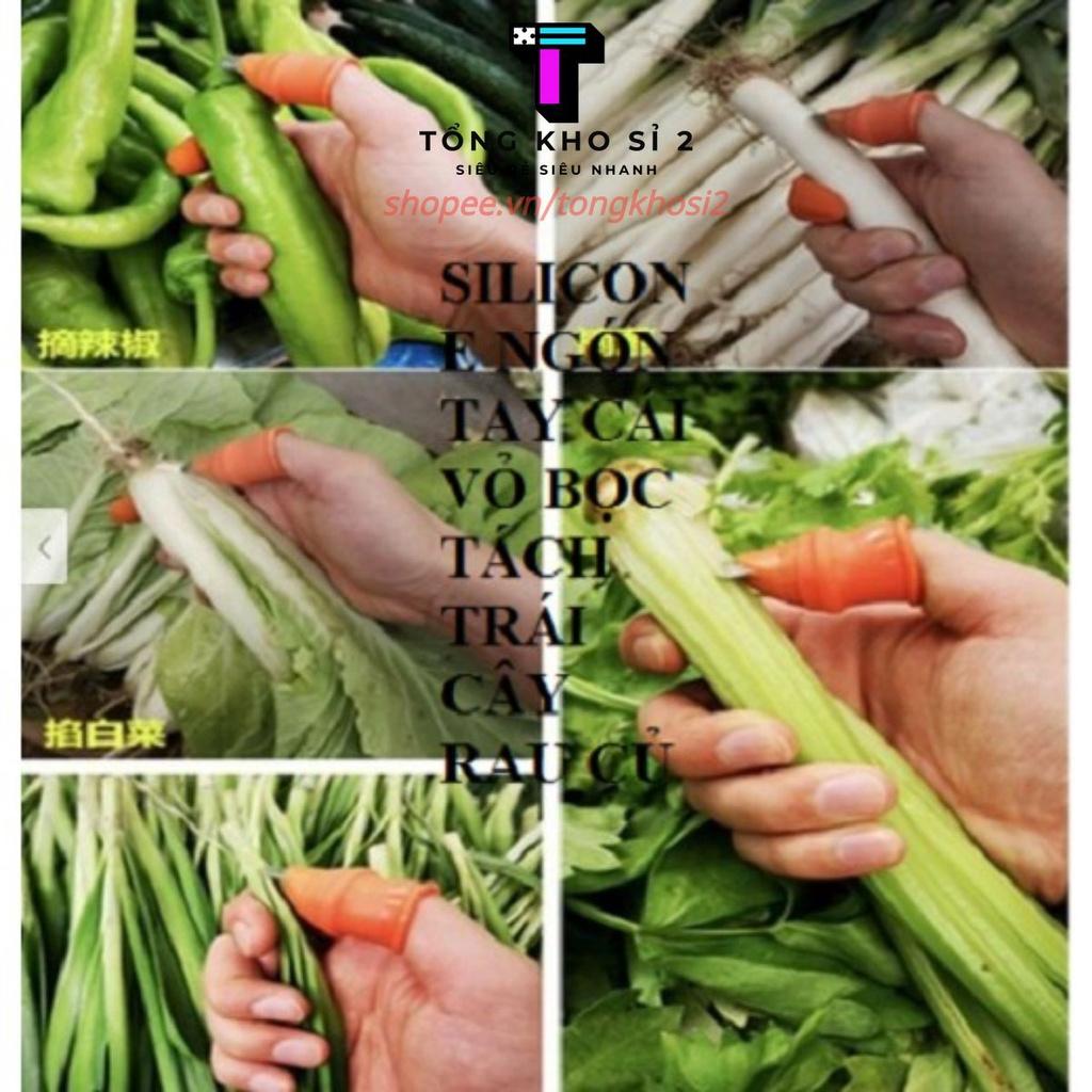 Bộ Móng Nhặt Rau Củ Quả Chống Bẩn Móng Tay, Ngón Cái Bấm Cắt Rau Củ - Nạo Gọt Tiện Lợi - Giadunghanoi39