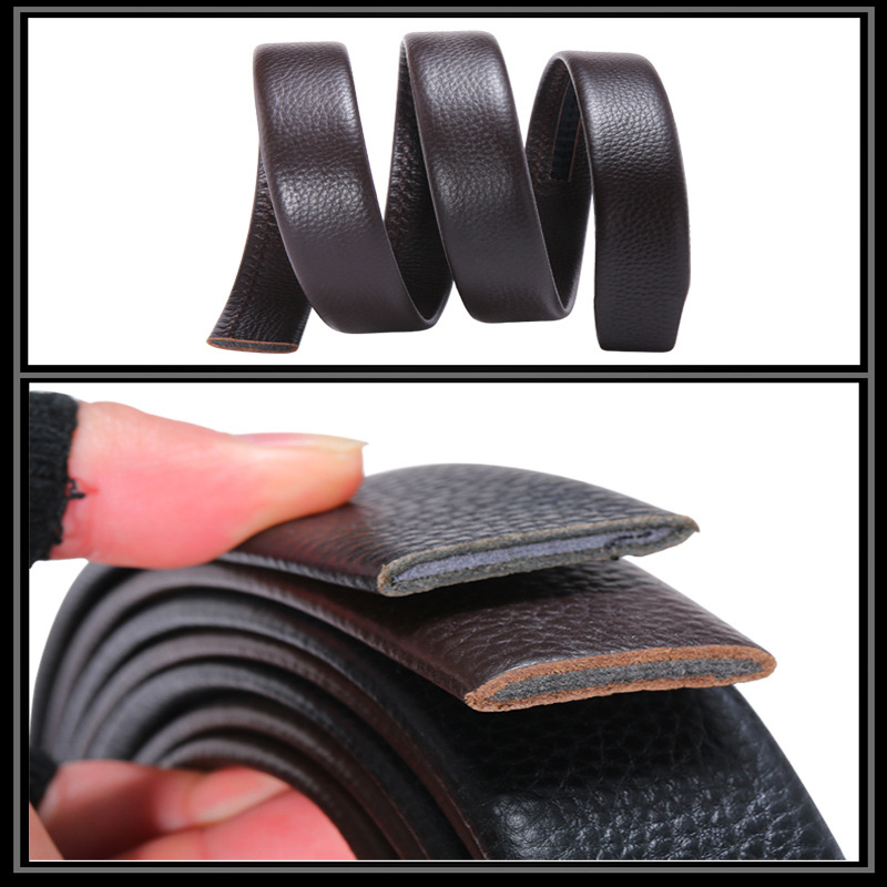 Thắt lưng da nam khóa tự động cao cấp, dây nịt da bò 2 lớp TL99