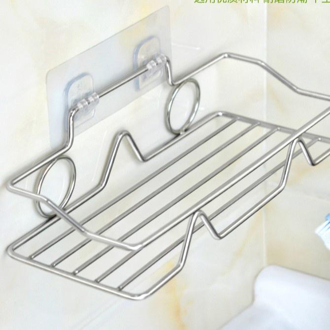 Kệ Nhà Tắm,Giá Để Đồ Đa Năng,Chất Liệu inox 304 Sáng Bóng Tặng Kèm Miếng Dán Tường Siêu Dính