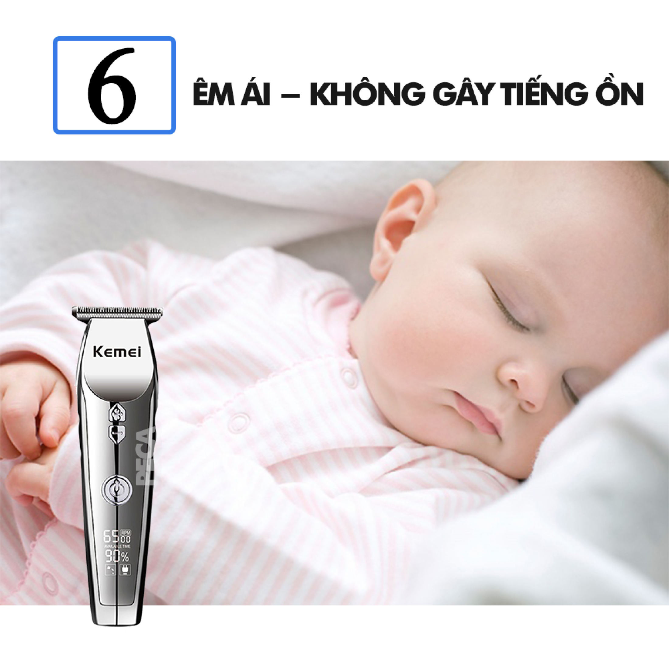 Tông đơ chấn viền, bấm viền Kemei KM-126 điều chỉnh được tốc độ có thể cạo đầu, cạo trắng, khắc tattoo tóc