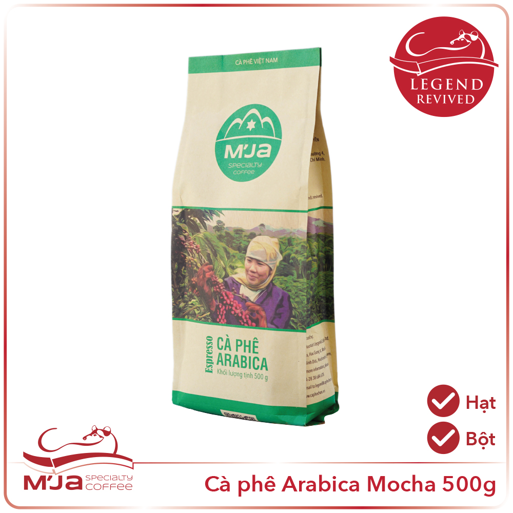 Cà phê M’Ja Arabica 500 gram - Dạng bột