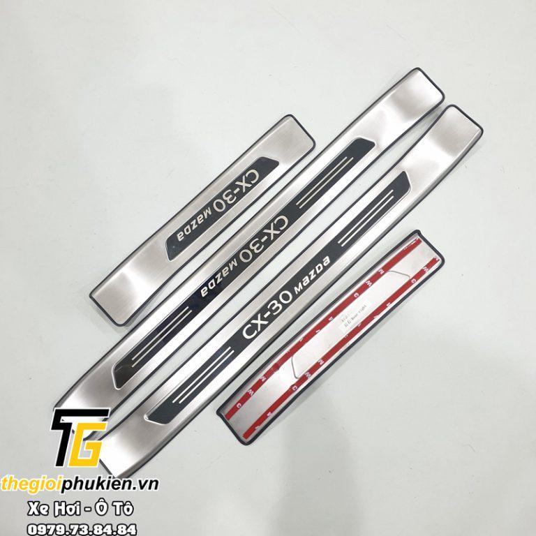 Bộ Ốp bậc cửa, Nẹp bước chân Inox Mazda CX-30, CX30