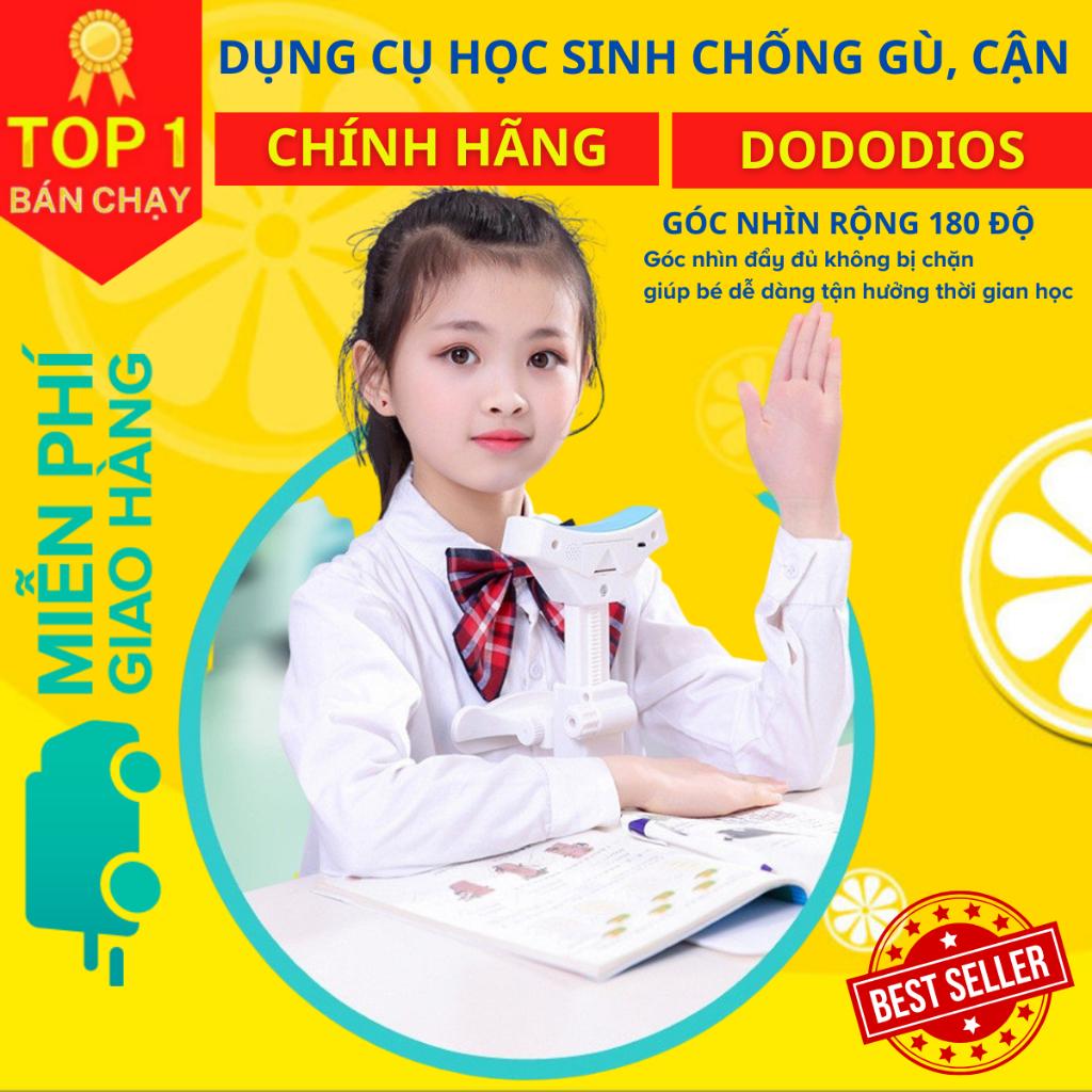 Bộ Giá Đỡ Cằm Chống Cận Thị Cải Tiến PRO Dụng Cụ Chống Gù Giúp Ngồi Thẳng Lưng Tặng 3 Con Cá Heo Luyện Chữ Hãng dododios