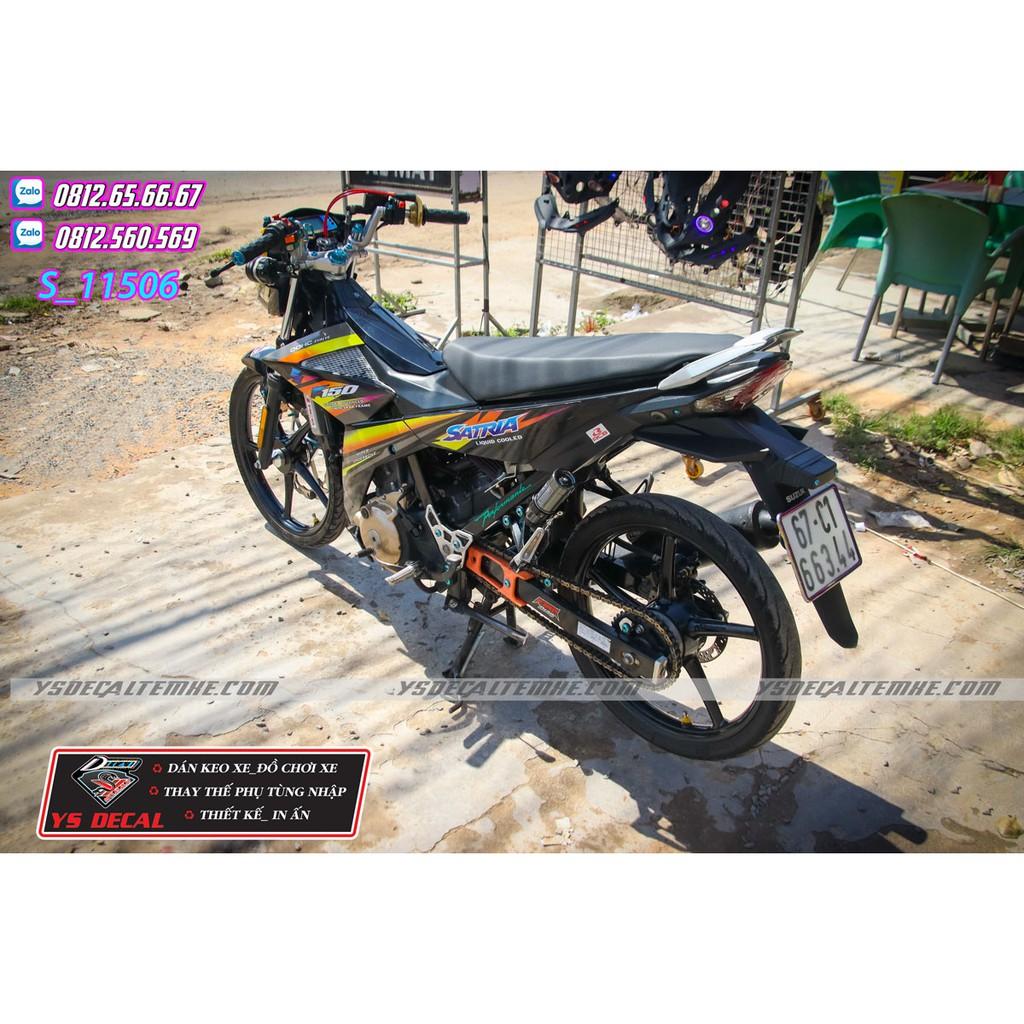 Tem rời Satria,Raider đen vàng
