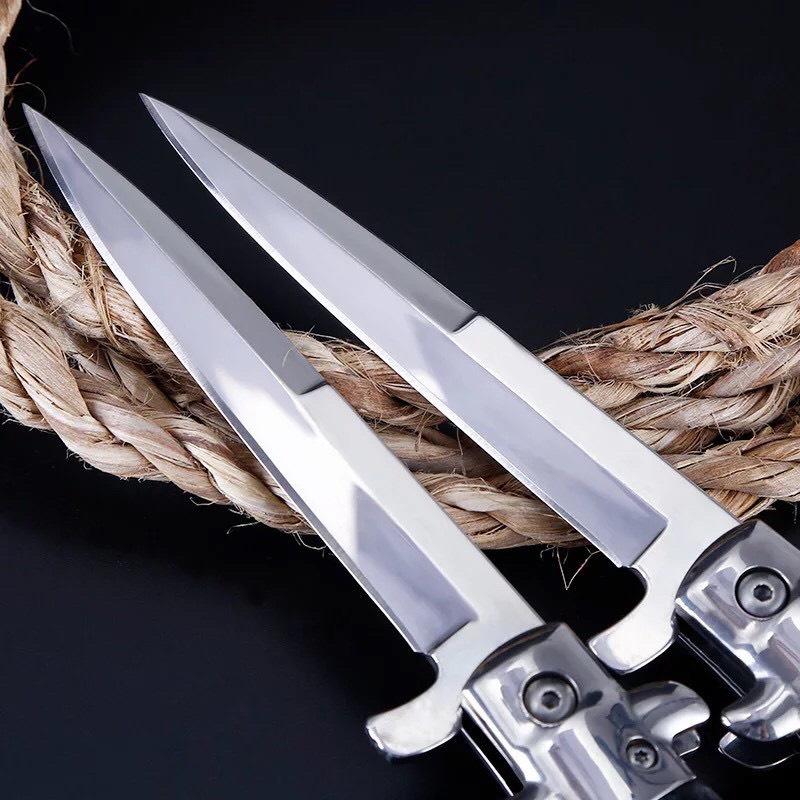 Dụng Cụ Phượt Gấp Lưỡi Trắng Bản Chuôi Ngọc