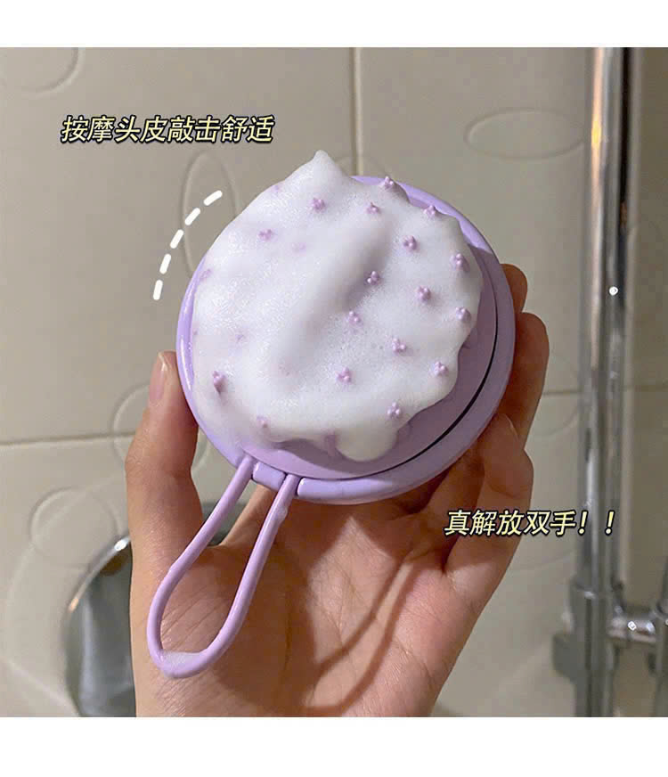Lược Gội Đầu Silicone Massage Da Đầu Hình Thỏ Cute – Dụng Cụ Tạo Bọt Gội Đầu Cầm Tay - HÀNG CHÍNH HÃNG MINIIN