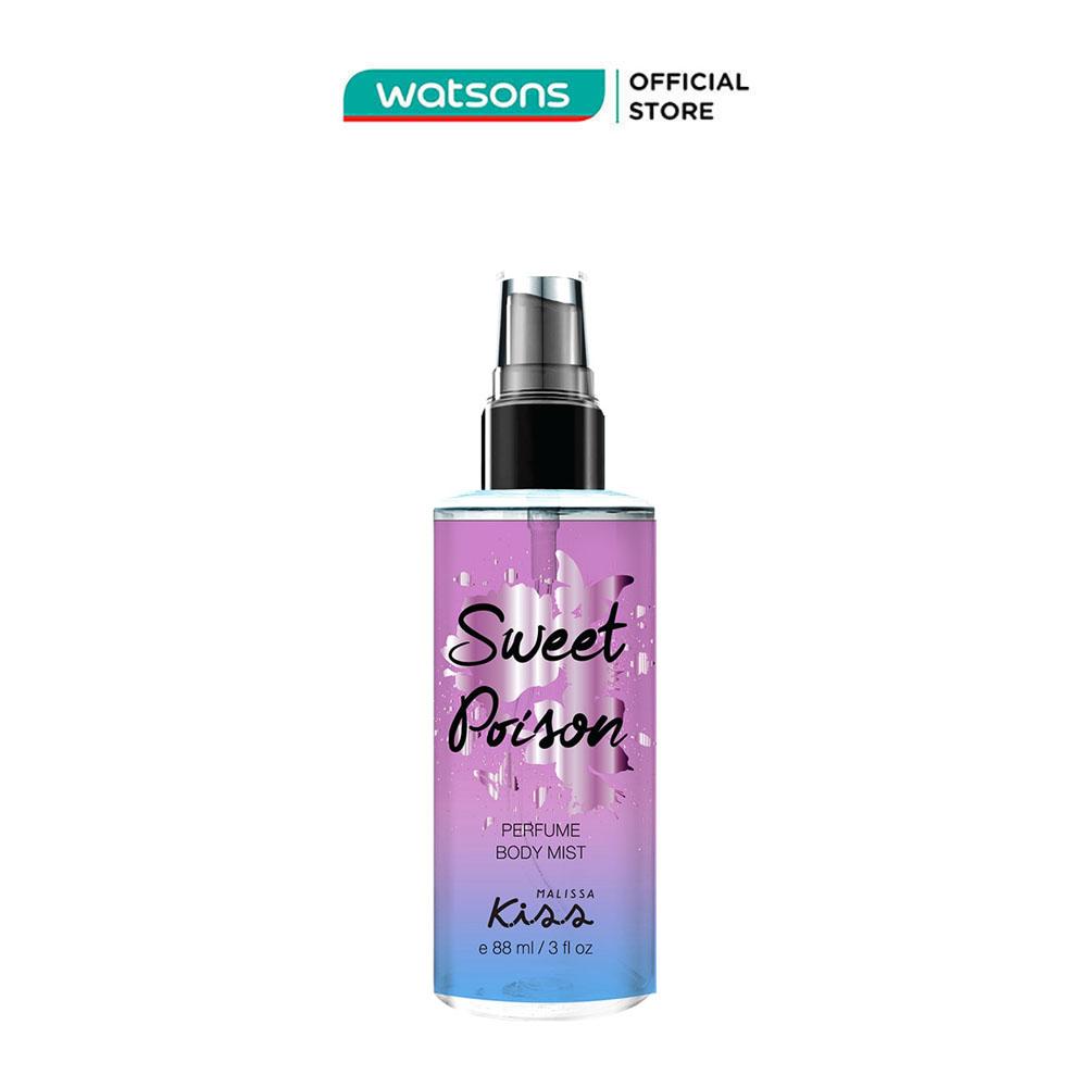 Xịt Thơm Toàn Thân Malissa Kiss Hương Nước Hoa Quyến Rũ Sweet Poison 88ml