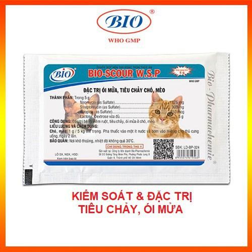 Bio Scour 5g - Hỗ trợ kiểm soát viêm ruột, tiêu chảy trên thú cưng