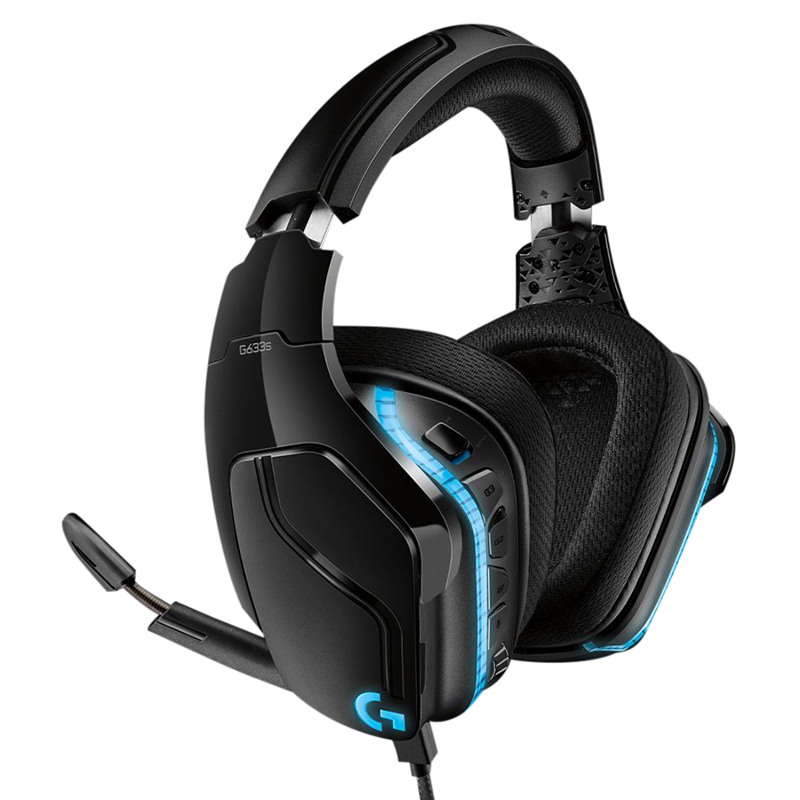 Tai Nghe Có Dây Chụp Tai Over-ear Logitech G633S Lightsync 7.1 Gaming - Hàng Chính Hãng