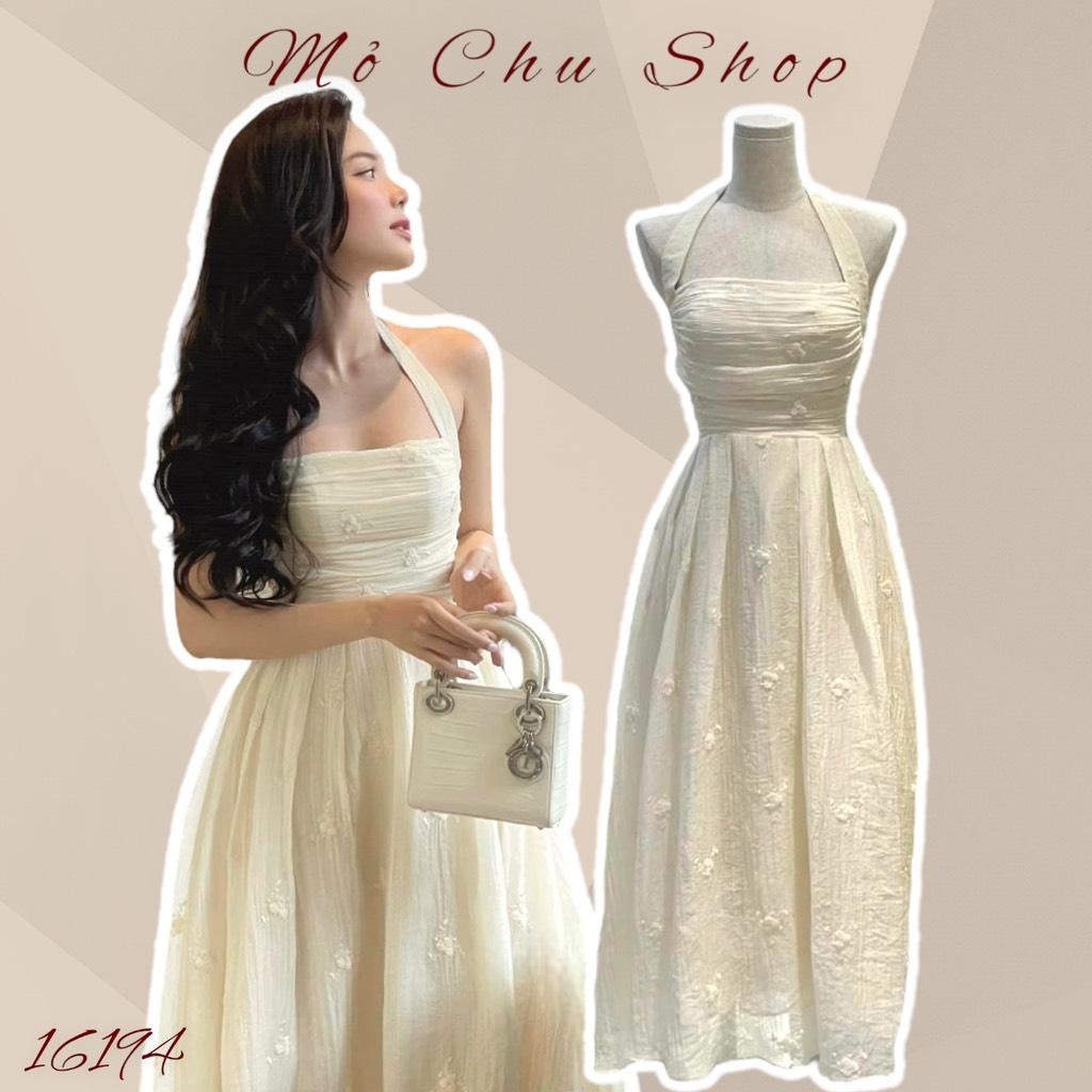 Đầm maxi cổ yếm hoa dreamy dress