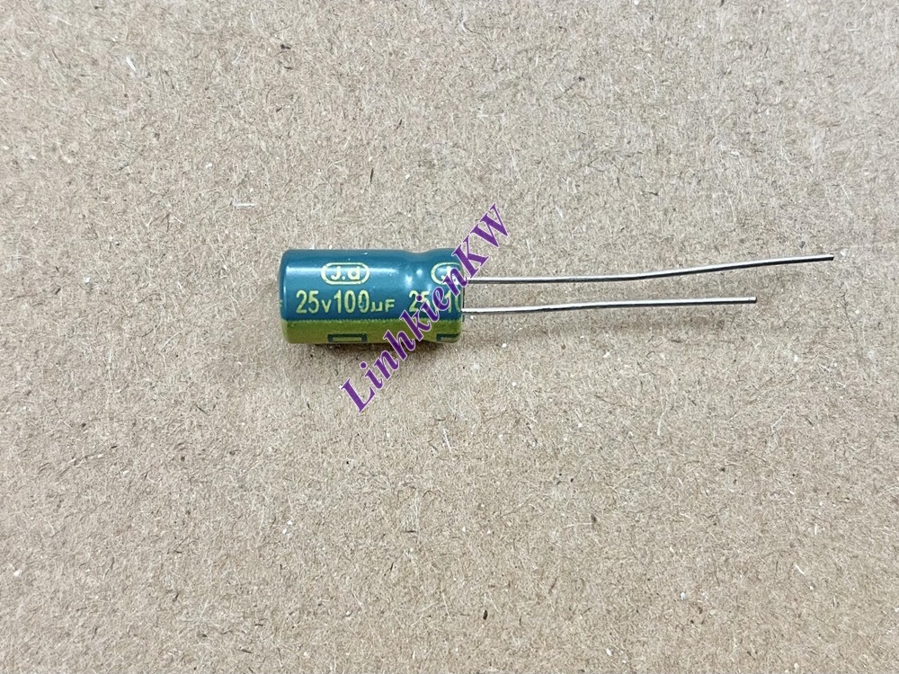 10 cái Tụ Hóa 100uf 25v Mới !