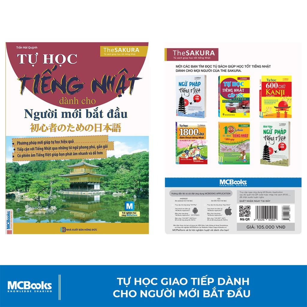 Sách - Tự Học Tiếng Nhật Dành Cho Người Mới Bắt Đầu - Học Kèm App Online