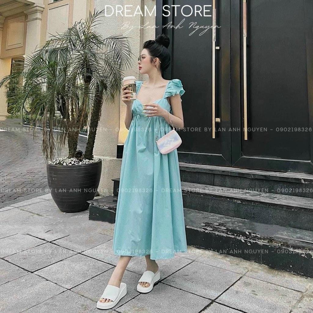 Đầm váy nữ babydoll maxi cánh dơi với 4 màu xinh xắn thích hợp cho các nàng yêu đi biển, đi chơi