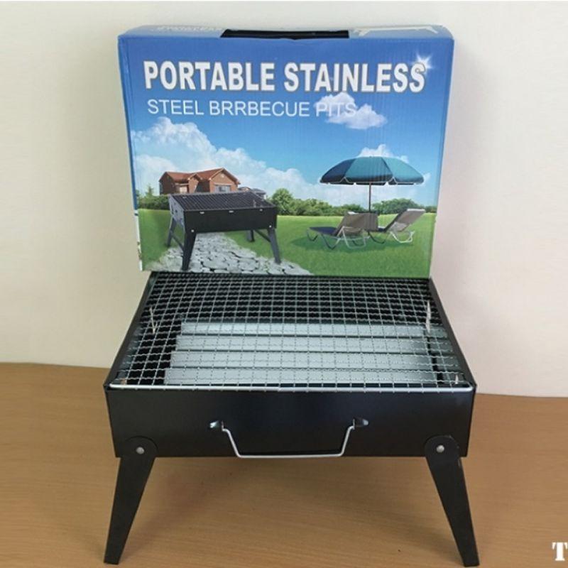 Bếp Nướng Than Hoa Portable Có Quai Xách Gấp Gọn - Lò Nướng Than