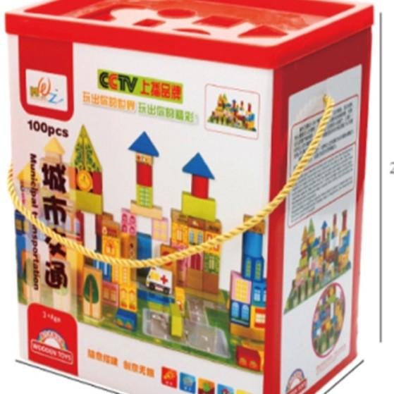 Bộ Lắp Ghép Mô Hình Thành Phố 100 Chi Tiết