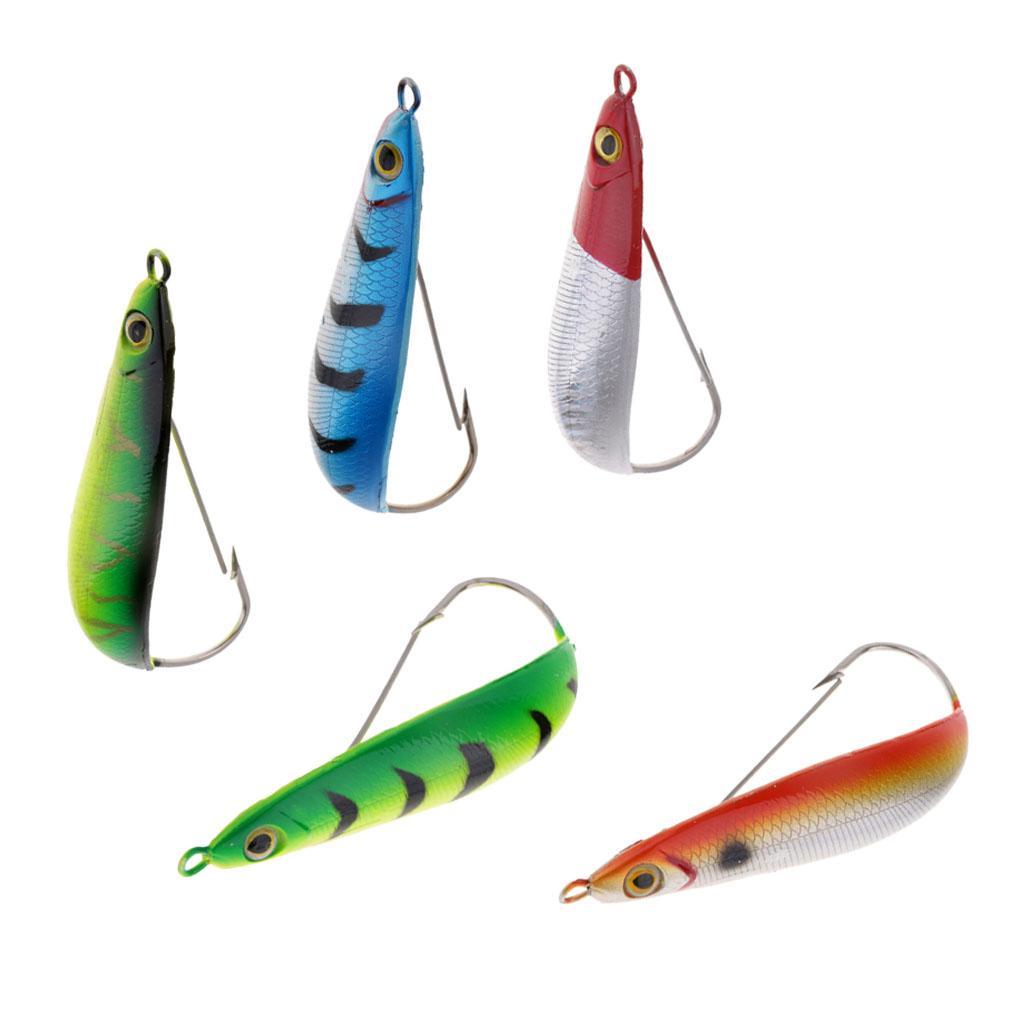 Minnow Spoon Baits 8.8cm 20g Freshwater Saltwater Crankbait Hard Bait Wobblers Ice Fishing Lure