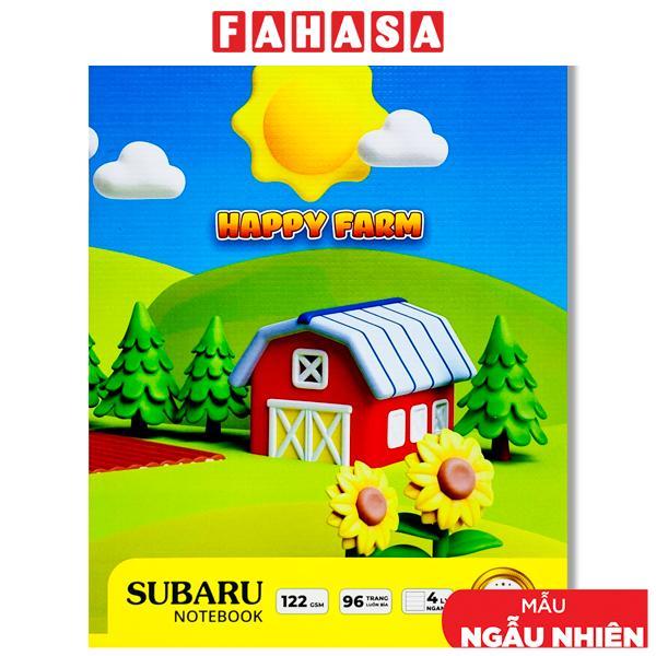 Tập Subaru Happy Farm - 4 Ly Ngang - 96 Trang 122gsm - Vĩnh Thịnh A096-V1 (Mẫu Bìa Giao Ngẫu Nhiên)