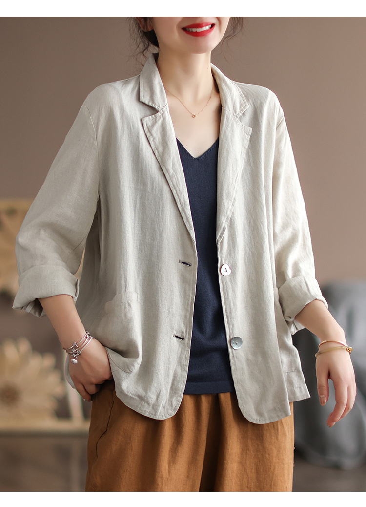 Áo Blazer Linen Nữ Dài Tay 1 Lớp Mẫu Mới Phong Cách Hàn Quốc Áo Vest Blazer Nữ Khoác Ngoài Chất Linen Cao Cấp Haint Boutique Bz03