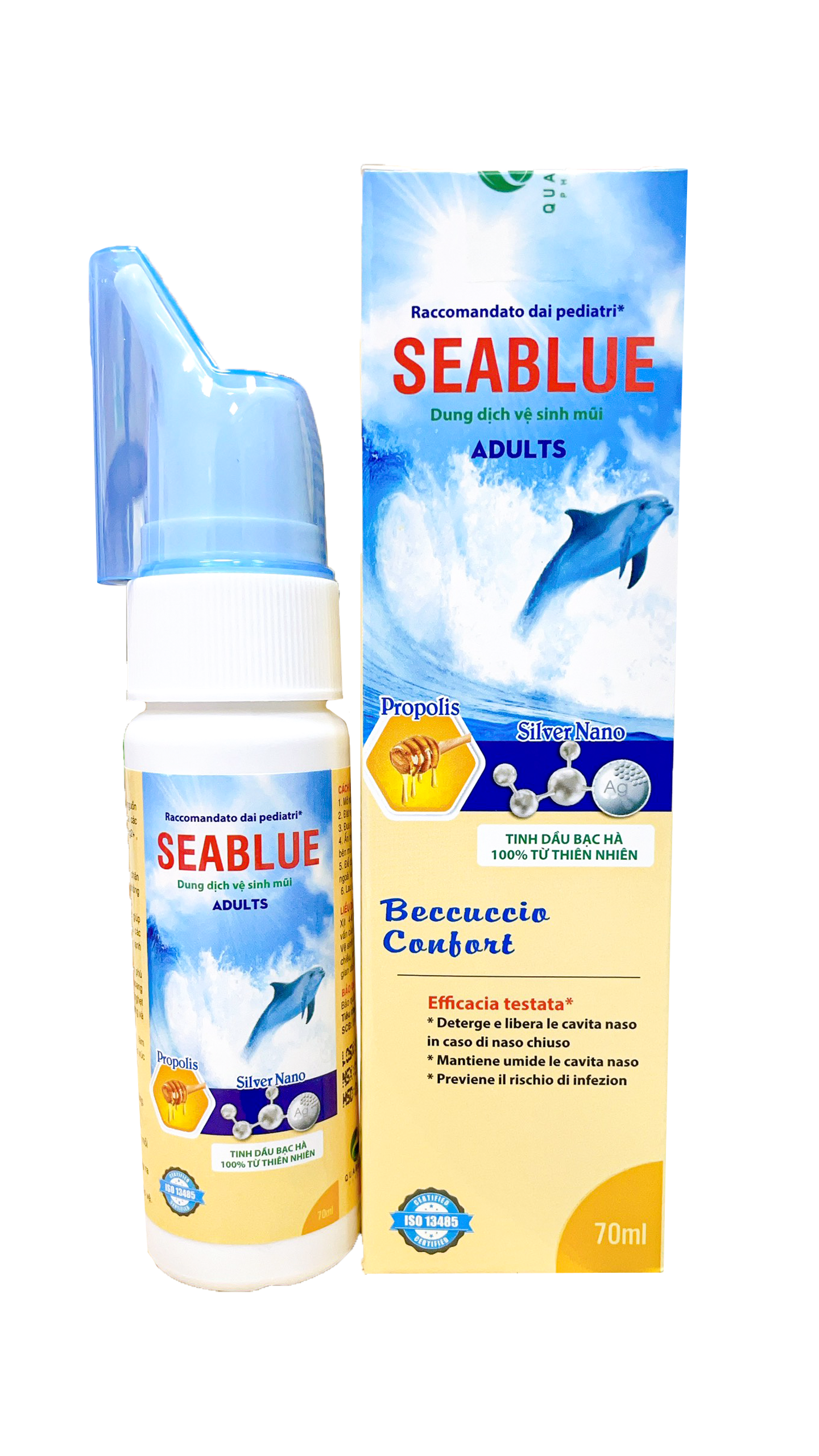 Xịt Vệ Sinh Mũi Dành Cho Người Lớn Seablue Adults - Chai/70ml