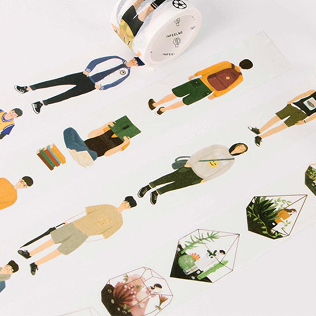 3 Rolls Tape DIY Decor Scrapbooking Masking Tape Adhesive Stickers Craft