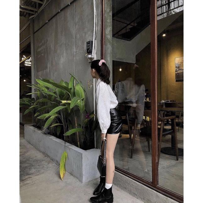 Chân váy da form ôm - Sành điệu