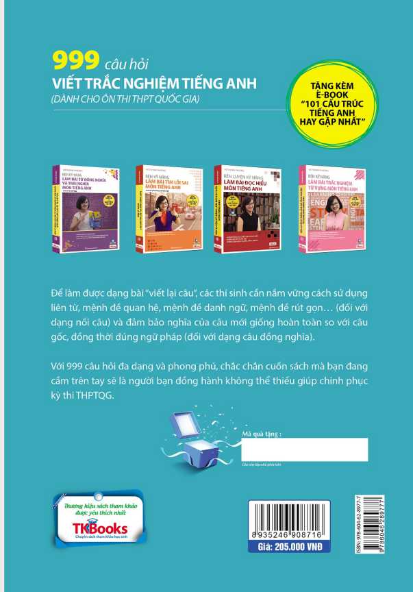 999 Câu Hỏi Trắc Nghiệm Tiếng Anh