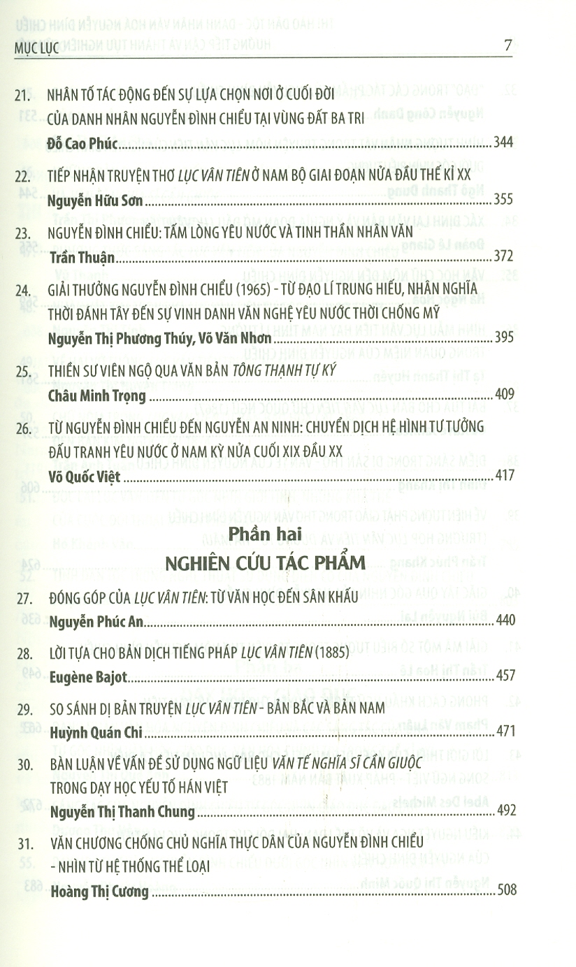 Thi Hào Dân Tộc - Danh Nhân Văn Hoá Nguyễn Đình Chiểu - Hướng Tiếp Cận Và Thành Tựu Nghiên Cứu Mới