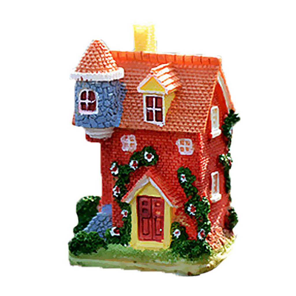 Cute Villa Cottage Mini Fairy Garden Ornament Miniature Plant Pot Dollhouse