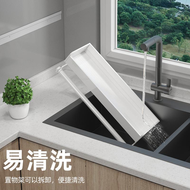 Thuận lợi nhất giá bếp màu trắng miễn phí đục lỗ giá treo dao đa năng treo tường giá gia vị cung cấp hoàn chỉnh giá lưu trữ