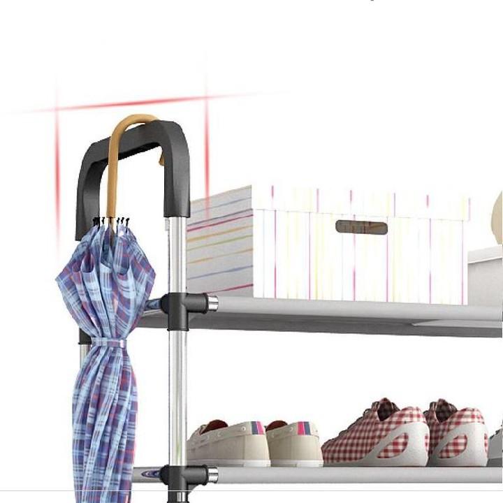 Kệ Để Giày Dép Inox 5 Tầng Hàn Quốc Cao Cấp - Kệ Để Giầy Dép Cao Cấp Đa Năng