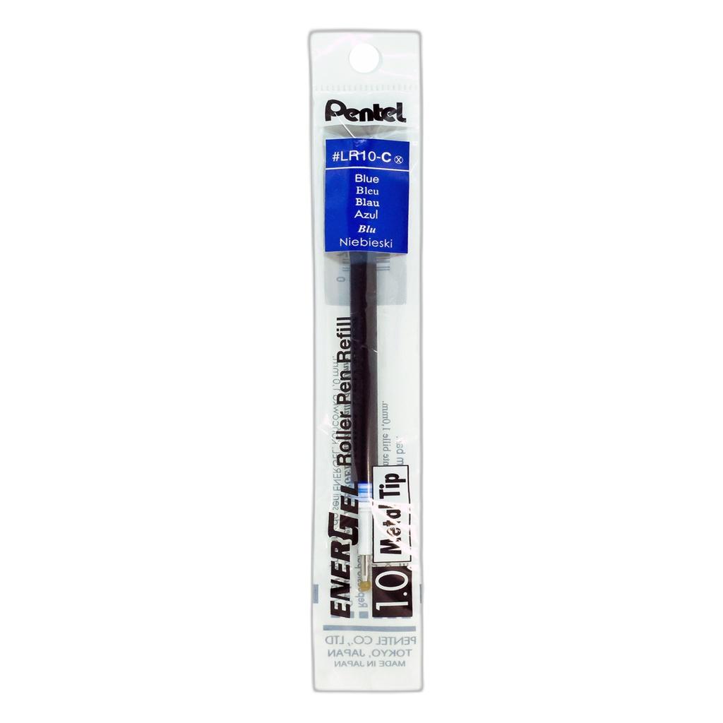 Ruột Bút Bi Nước Pentel LR10 Ngòi 1.0mm | Ngòi Bút Pentel Energel Chính Hãng | 3 Màu Mực Xanh/ Đen/ Đỏ |Siêu Nhanh Khô |