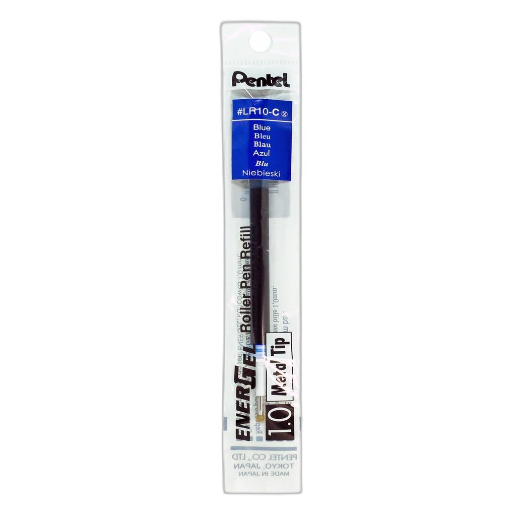 Ruột Bút Bi Nước Pentel LR10 Ngòi 1.0mm | Ngòi Bút Pentel Energel Chính Hãng | 3 Màu Mực Xanh/ Đen/ Đỏ |Siêu Nhanh Khô