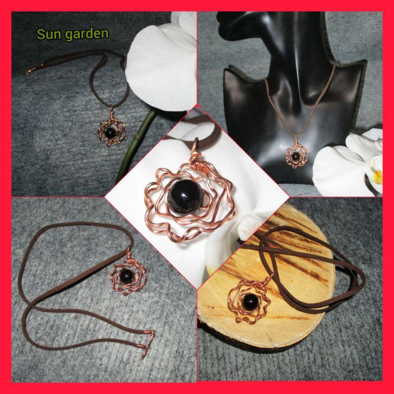 VÒNG CỔ SAN HÔ ĐEN ĐỘC ĐÁO DCĐ22