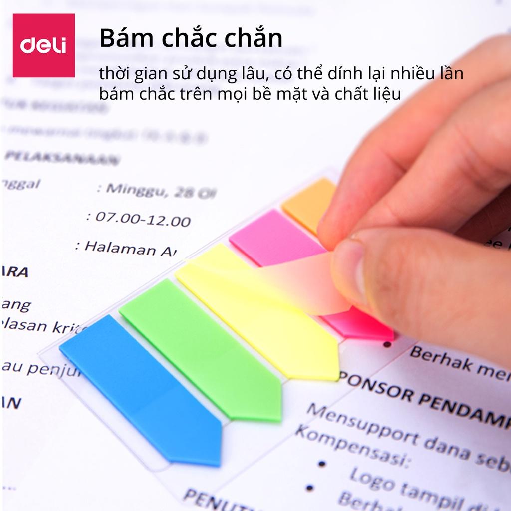 Giấy Note Ghi Chú Đánh Dấu Trang Giấy Phân Trang Dạng Dài Nhiều Màu Sắc Trong Suốt - 9062