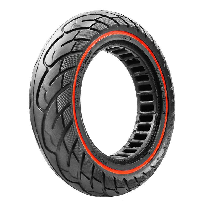 Xe tay ga 10 inch 10x2,50 lốp rắn cho Ninebot Max G30 SCOOT MÁY Color: Black