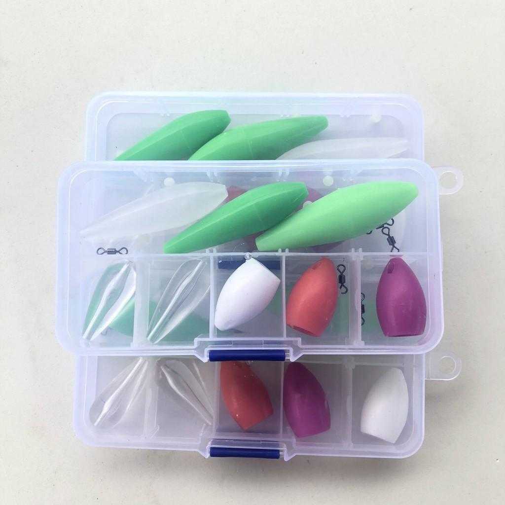Combo 8 Hạt Gạo Thần Kì, Hạt Hỗ Trợ Ném Xa Câu Lure, dùng để chơi lure các con mồi nhẹ [ Top1VN ]