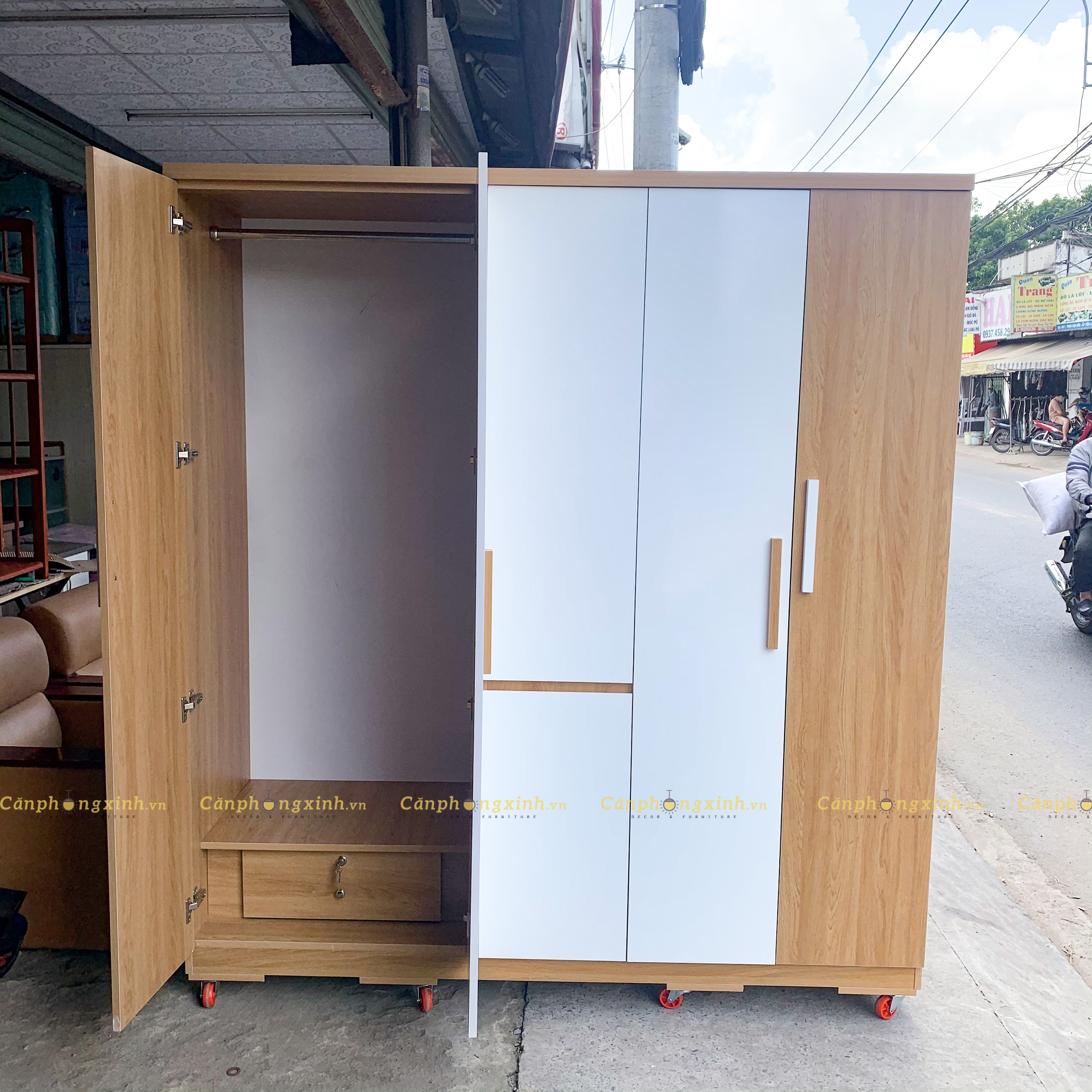 Tủ áo 5 cánh gỗ cn MDF CPX-T24