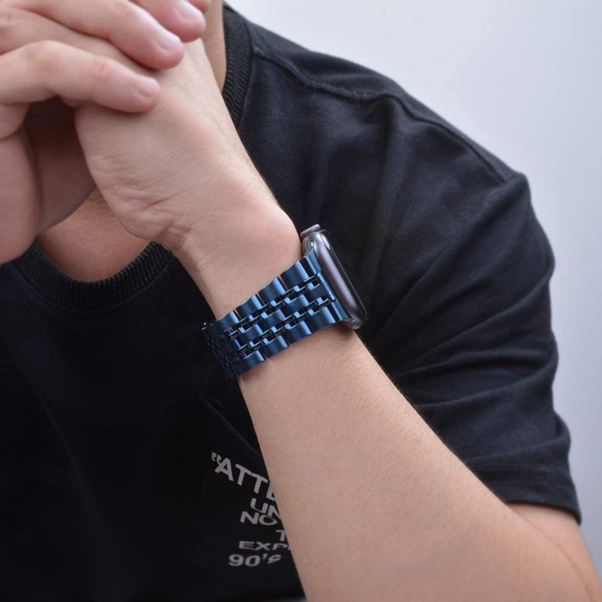 Dây Đeo Thép Dành Cho Apple Watch Ultra / Apple Watch Series, Kai.N DouBead Steel Band - Hàng Chính Hãng