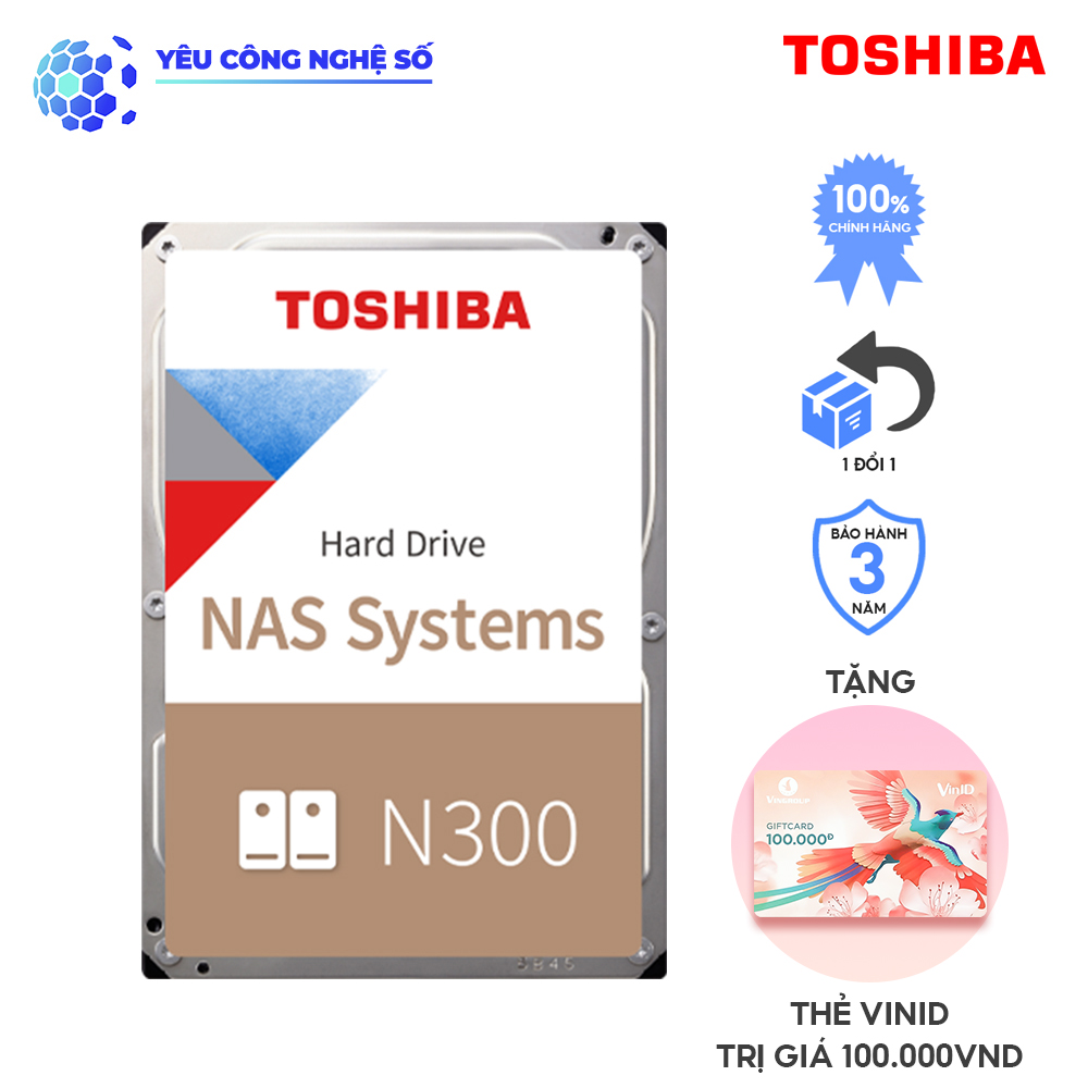 Ổ Cứng Nas Toshiba N300 4TB Hàng Chính Hãng