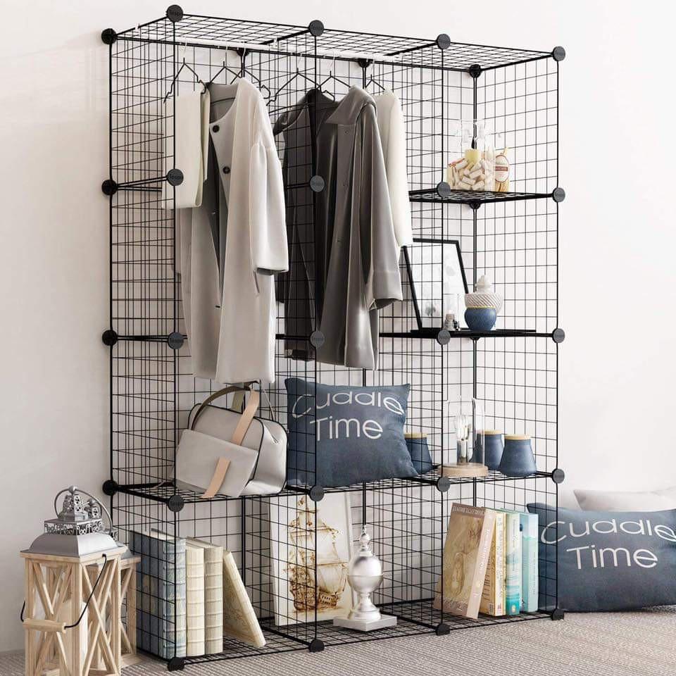 Tấm Lưới Sắt Đa Năng- Lắp Ghép Chuồng Quây Chó Mèo, Kệ Sách, Tủ Quần Áo, Decor Phòng