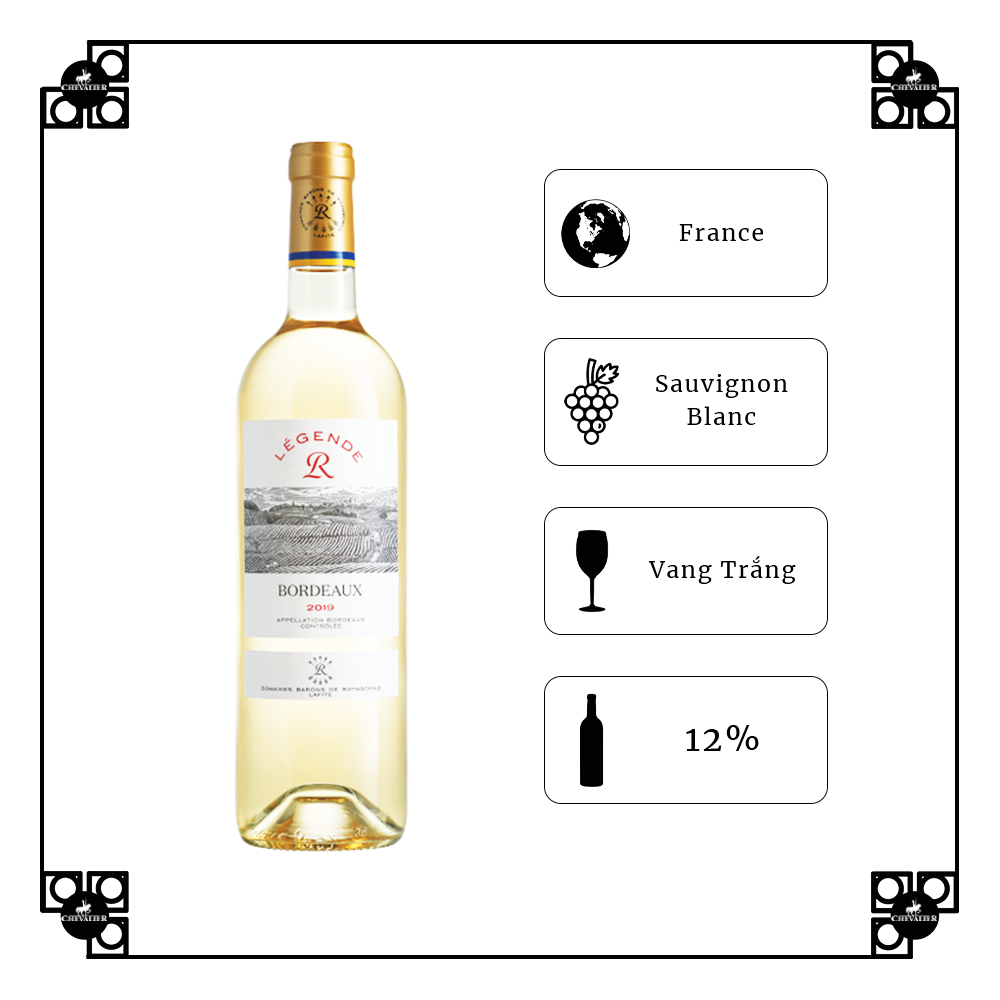 Rượu Vang Trắng Domaines Barons de Rothschild Lafite Les Legendes R Blanc