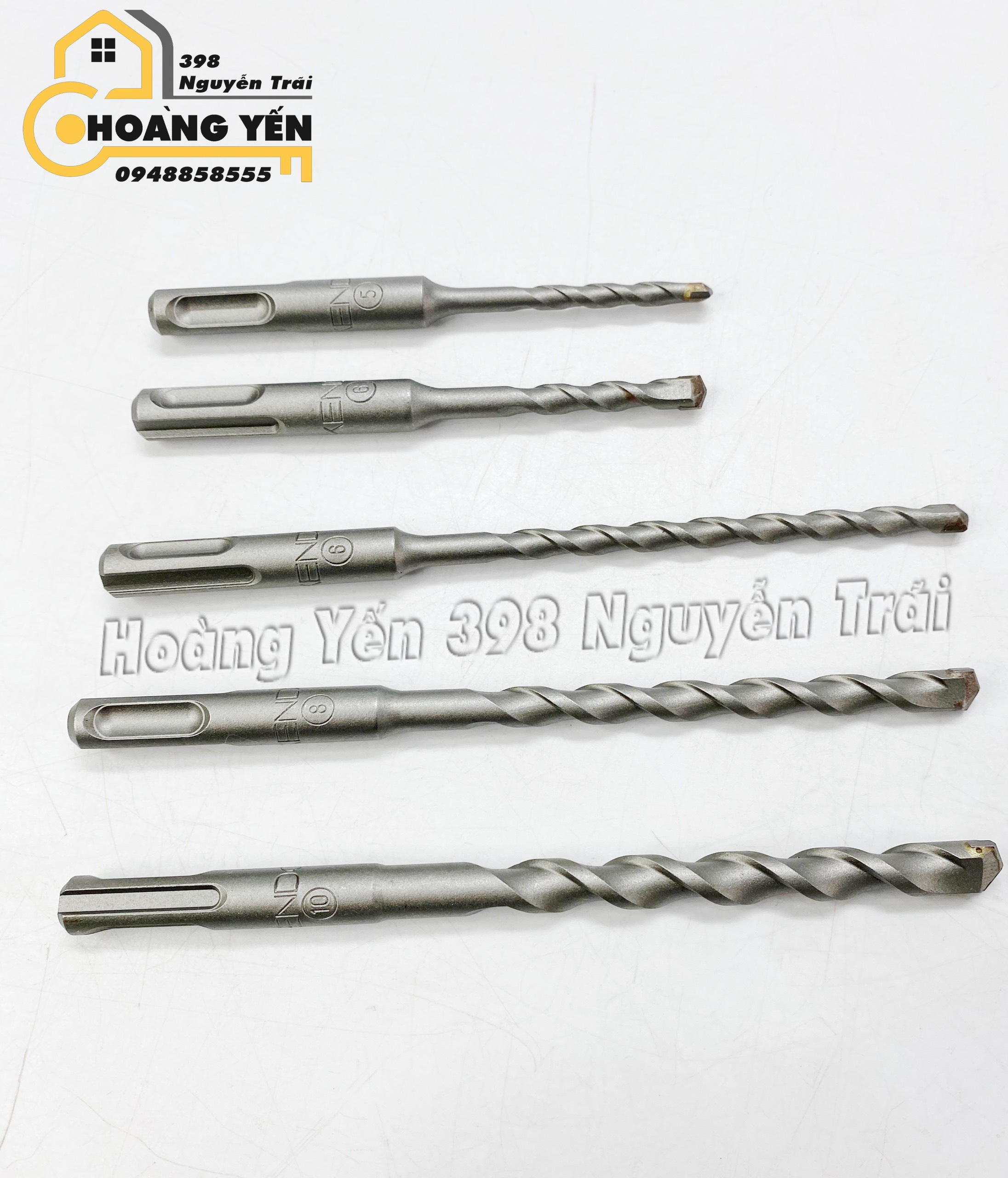 Hộp 5 mũi khoan đa năng KENDO 110mm/160mm Mũi khoan cho máy khoan tay Mũi khoan cho máy máy khoan xoay Mũi khoan bê tông gạch xi măng bê tông cốt thép