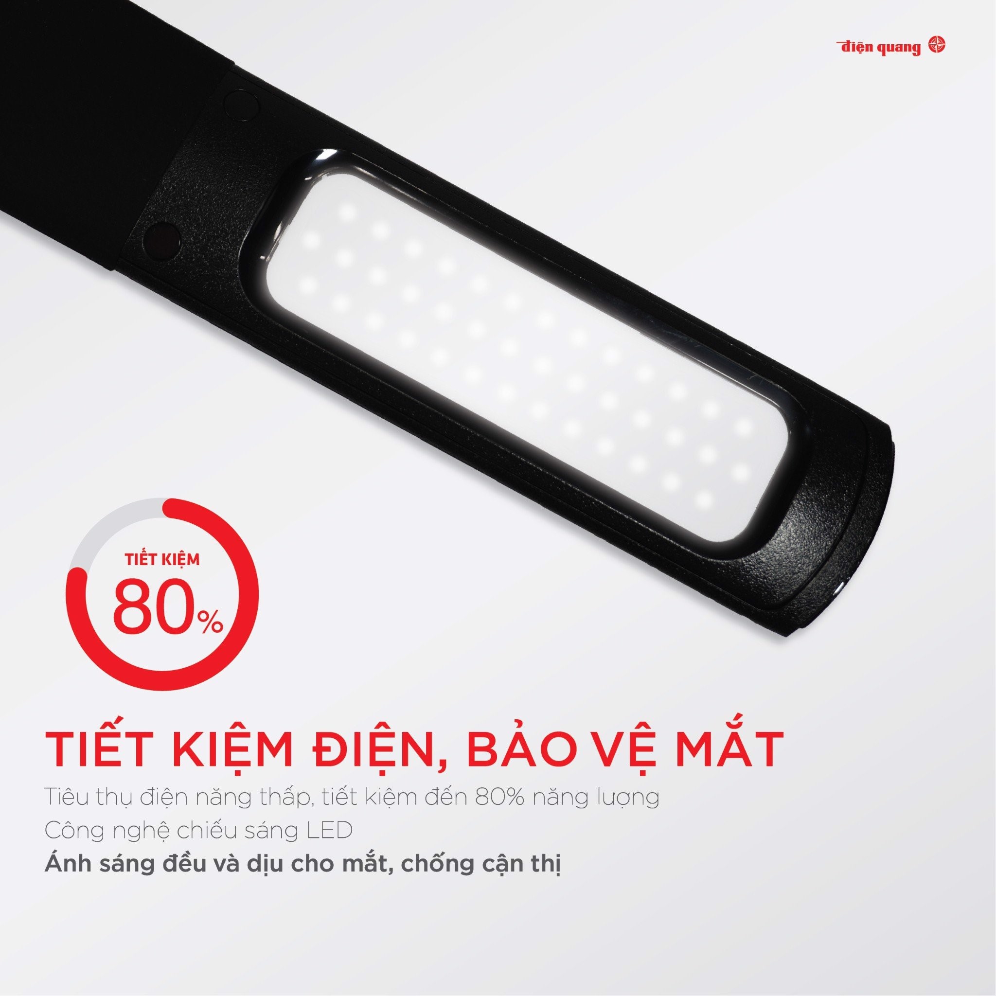 Đèn bàn LED Bảo vệ thị lực Điện Quang ĐQ LDCL1.1 BRN