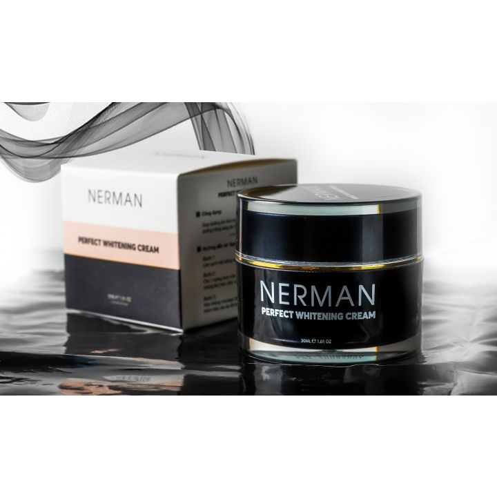 Combo đẹp trai Nerman gồm Gel rửa mặt Kem ngừa mụn và kem dưỡng trắng da