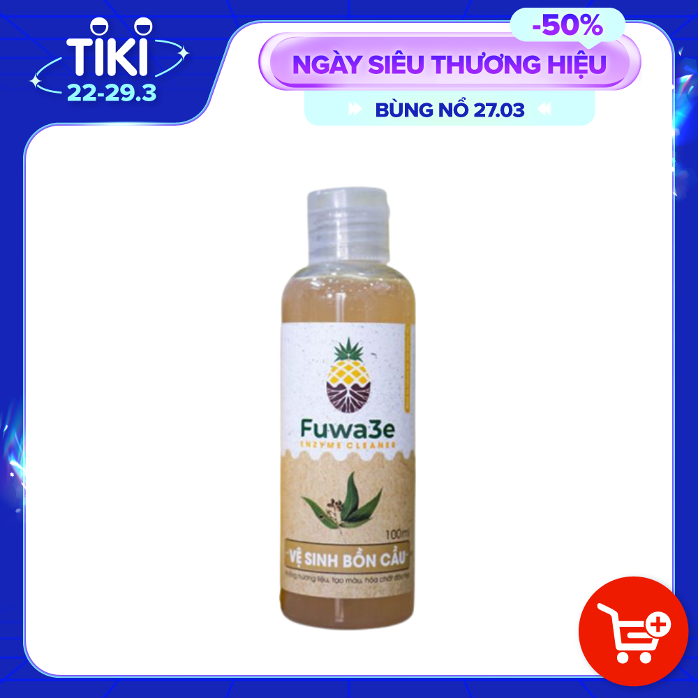 Nước tẩy bồn cầu Fuwa3e hữu cơ diệt khuẩn với tinh chất khuynh diệp 100ml