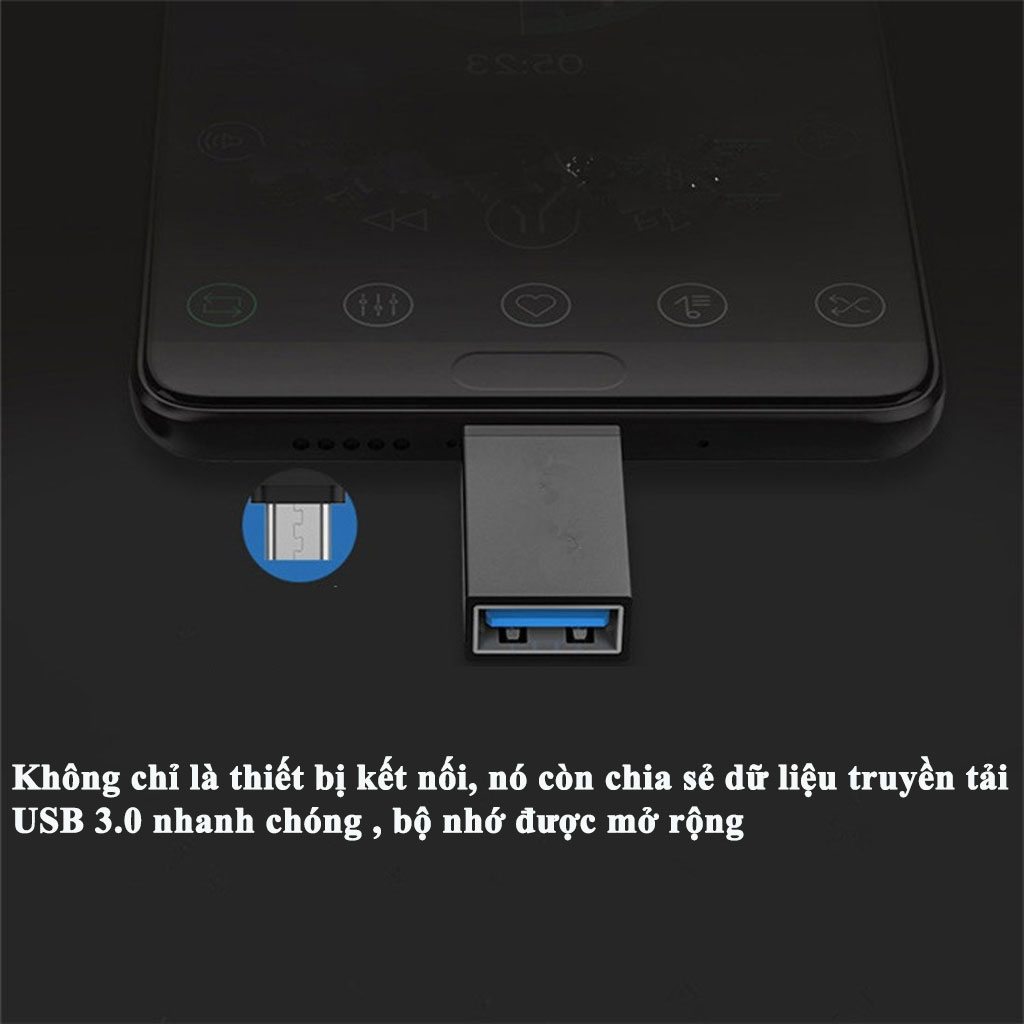 Đầu Chuyển Đổi USB Type C sang USB 3.0 .Hàng chính hãng ESSAGER