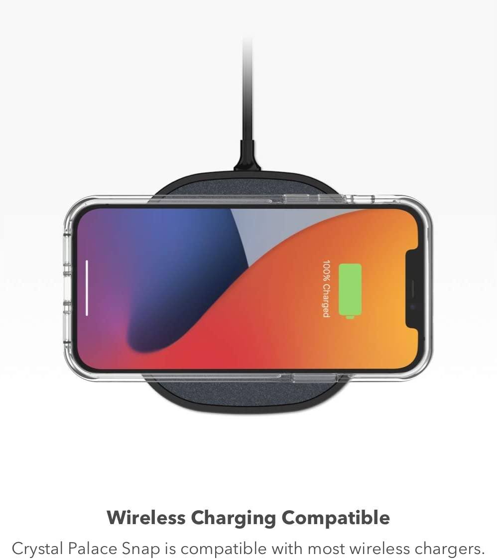 Ốp lưng kháng khuẩn chống sốc hỗ trợ sạc Maqsafe cho iPhone 14 Pro Max hiệu ZAGG Gear4 Crystal Clear Case - hàng nhập khẩu