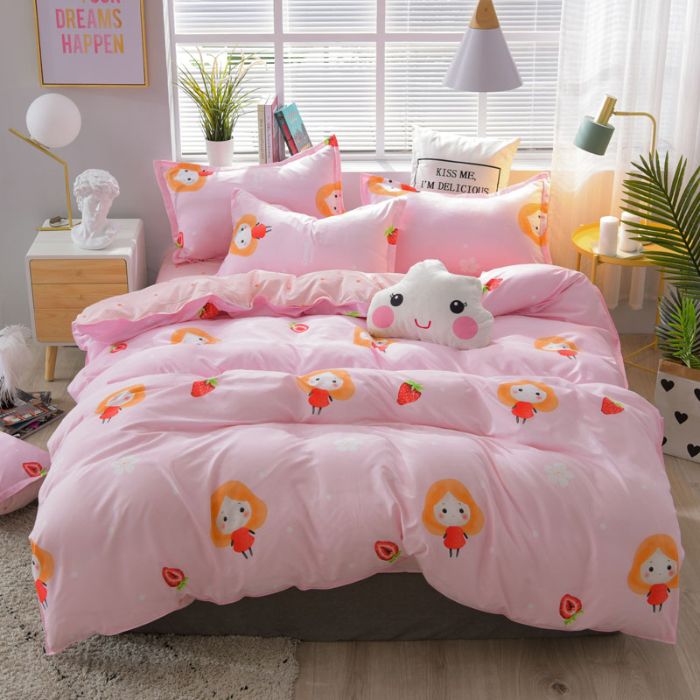 Bộ chăn ga gối Cotton cao cấp 1m6x2m công chúa tóc vàng THC156