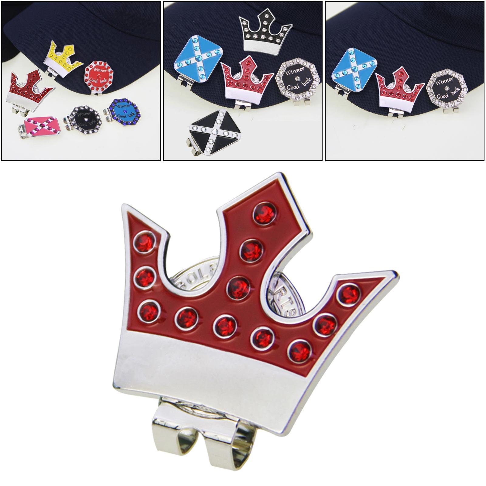 Golf Ball Markers Hat Clip Putting Alignment Black