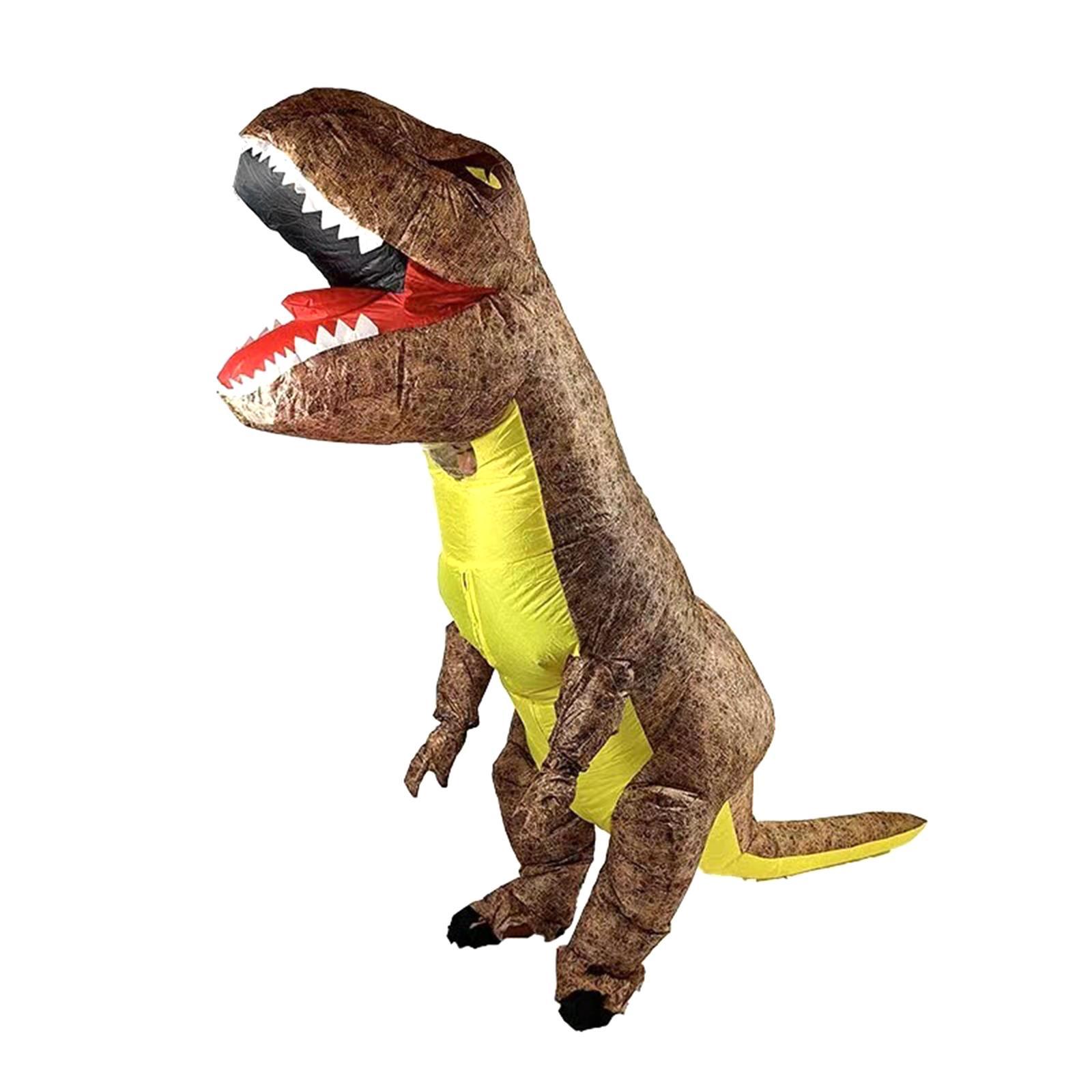 Inflatable Dinosaur Costume Suit Outfit for Mardi Gras Carnival Pretend Play
